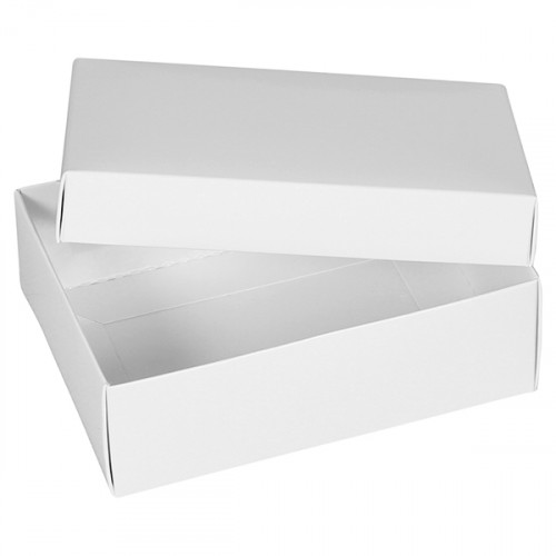 Large White Gift Boxes from Midpac are supplied as flat boxes boxes